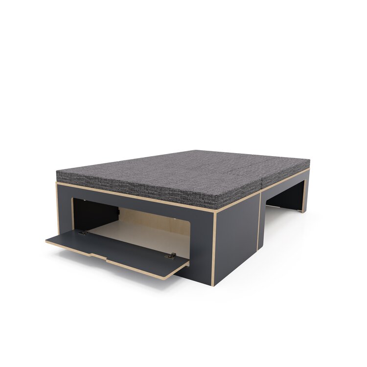 Low Height Laminated L Shaped Universal Bed